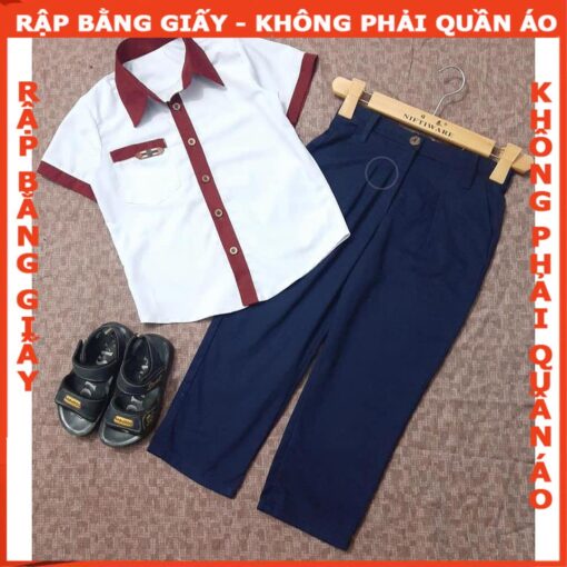 Rập Giấy mã B40 - quần học sinh - Hình ảnh 3