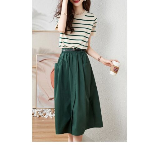 Rập giấy A0 mã 378 - chân váy lưng thun - Hình ảnh 6