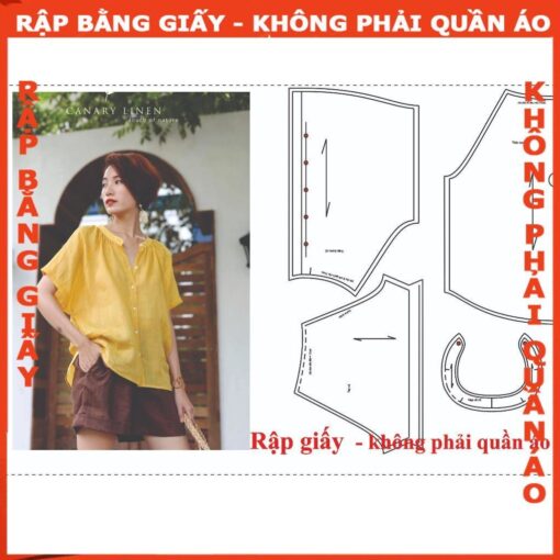 Rập giấy A0 áo kiểu mã 346