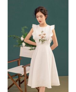 Rập giấy A0 836 - đầm xòe cánh tiên