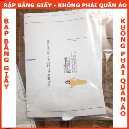 Rập giấy A0 mã 833 - Rập áo nữ - Hình ảnh 5