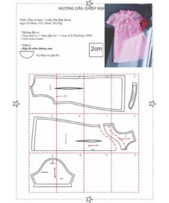 Alternative view of Rập giấy A0 mã R426 - Rập đầm bé