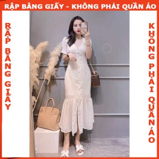 Rập giấy A0 mã 1409 - đầm đuôi cá