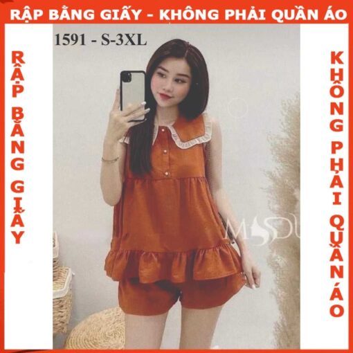 Rập Giấy A0 mã 1591 - bộ cổ sen
