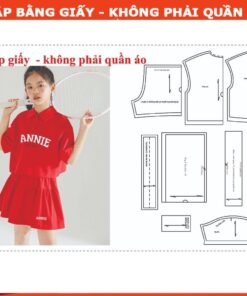 Rập giấy A0 bộ váy bé mã R494