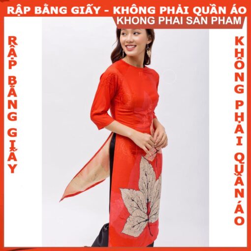 Rập giấy A0 áo dài cách tân người lớn mã AD25 - Hình ảnh 2