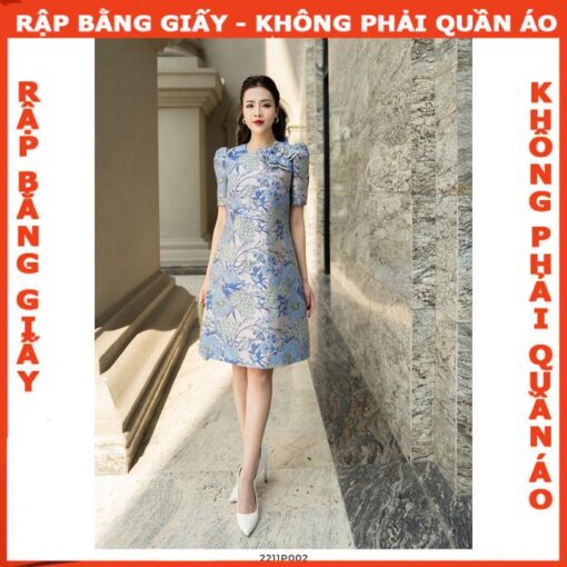 Rập giấy A0 đầm suông nữ mã 406 - Hình ảnh 2