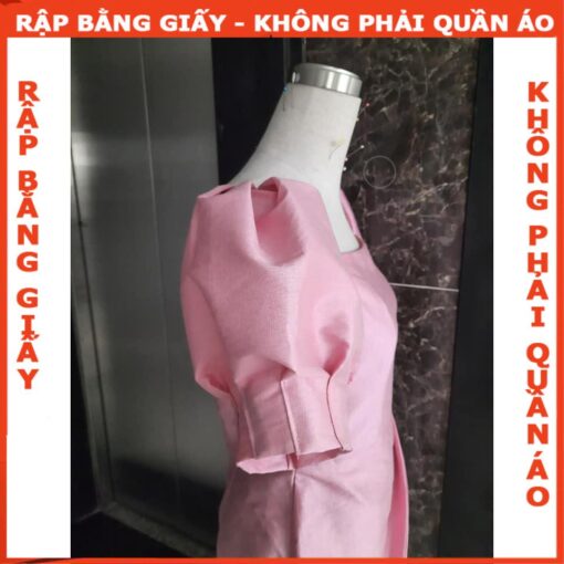 Rập  giấy A0 mã 1087 - đầm cổ vuông tay phồng - Hình ảnh 5