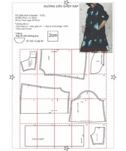 Alternative view of Rập giấy A0 mã 538 - đầm freesz