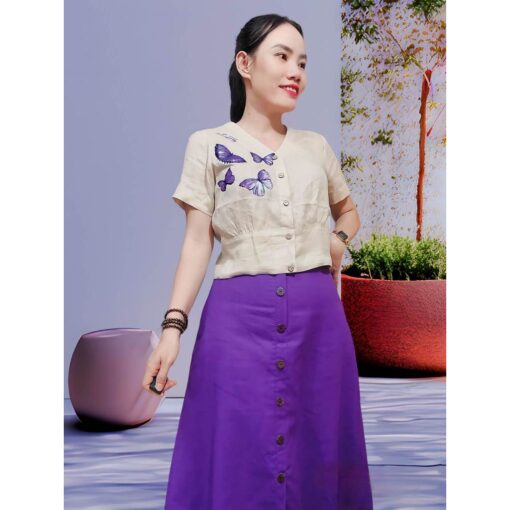 Rập giấy A0 mã 802 - set váy áo - Hình ảnh 3