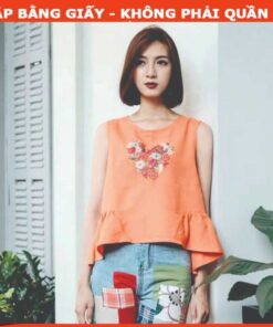 Rập giấy A0 mã 446 - áo croptop