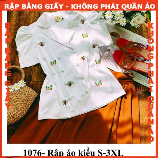 Rập giấy A0 áo kiểu mã 1076