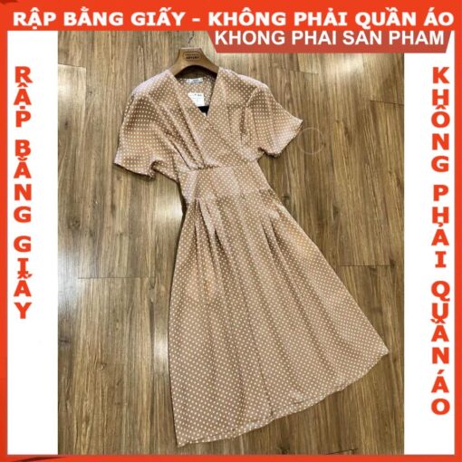 Rập giấy A0 đầm tay liền mã 875 - Hình ảnh 2