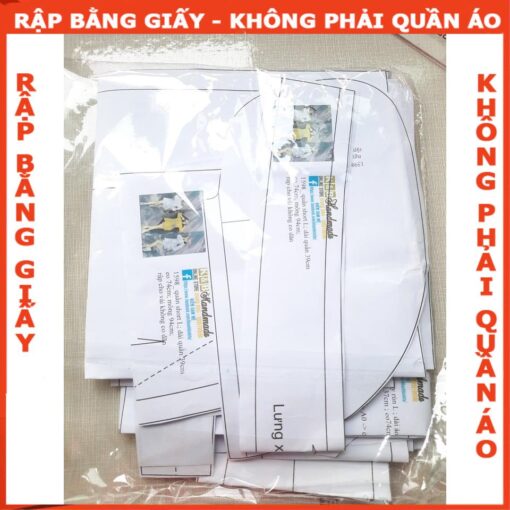 Rập giấy A0 bộ linen tay phồng mã 1598 - Hình ảnh 7