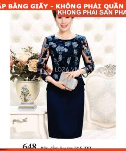 Rập giấy A0 mã 648 - đầm trung niên