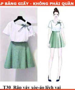 Rập giấy A0 mã T30 - nguyên set nữ