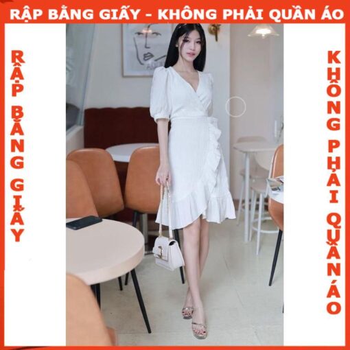 Rập giấy A0 đầm cổ tim mã 1203