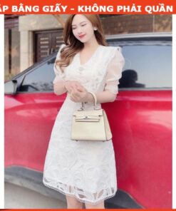 Rập giấy A0 mã 308 - đầm ren