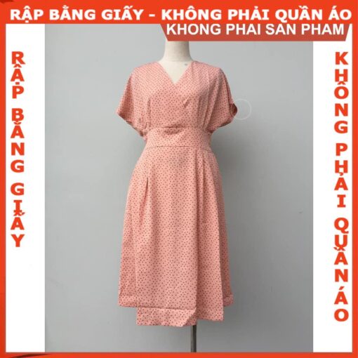 Rập giấy A0 đầm tay liền mã 875 - Hình ảnh 7