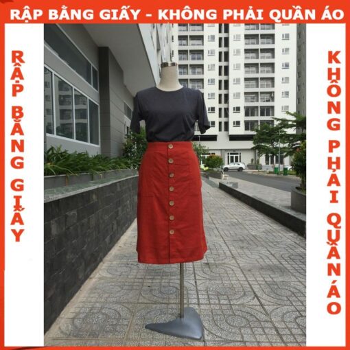 Rập mã 745 - chân váy midi