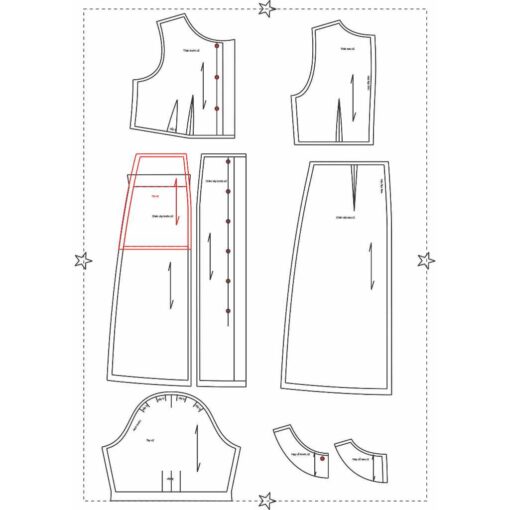 Rập giấy A0 mã 1696 - rập đầm - Hình ảnh 3