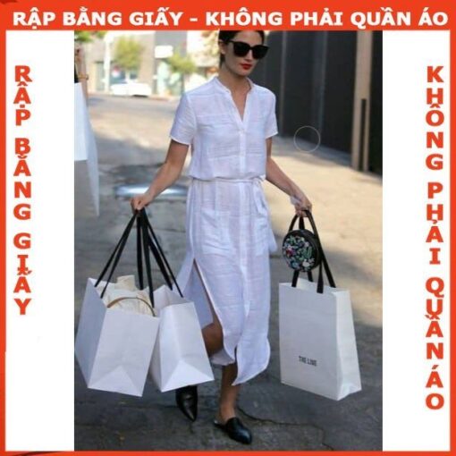 Rập giấy A0 mã 767 - đầm suông cổ chân