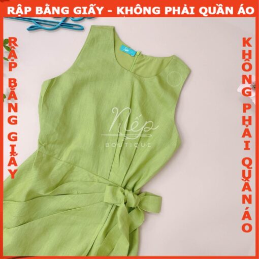 Rập  giấy A0 mã 1662 - đầm mã xếp ly eo - Hình ảnh 3