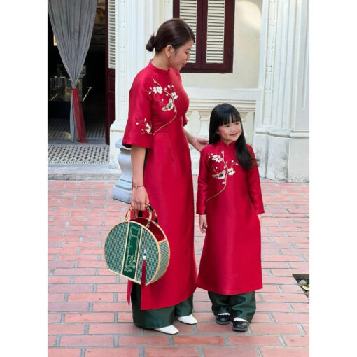 Rập giấy A0 mã AD42 - áo dài tay loe dáng ôm cho mẹ - Hình ảnh 5