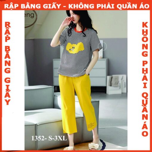 Rập giấy A0 mã 1352 - bộ thun lửng - Hình ảnh 2