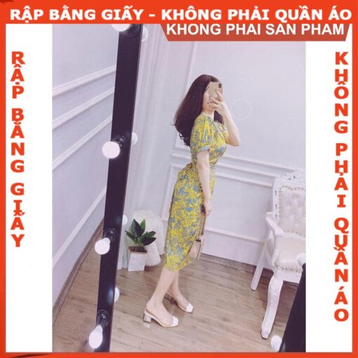 Rập giấy A0 đầm xoắn eo mã 754 - Hình ảnh 2