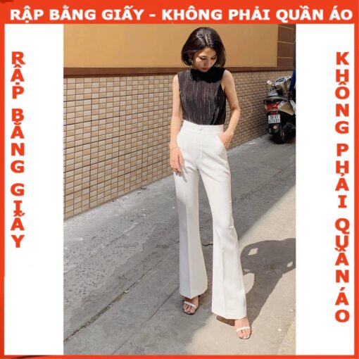 Rập giấy A0 mã T46 - quần loe nữ - Hình ảnh 3