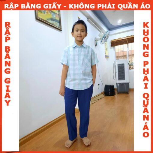 Rập Giấy mã B40 - quần học sinh - Hình ảnh 2