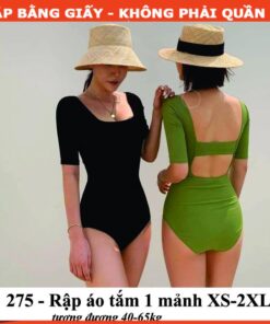 Alternative view of Rập giấy A0 mã 275 (áo tắm 1 mảnh)