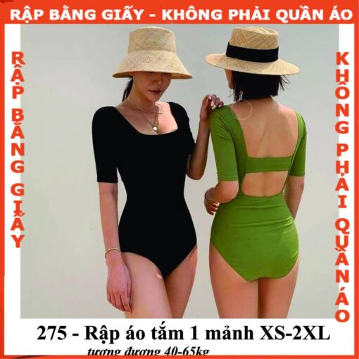 Rập giấy A0 mã 275 (áo tắm 1 mảnh) - Hình ảnh 2