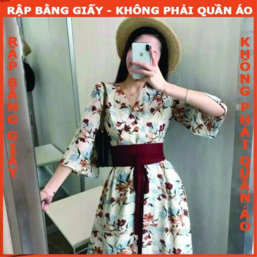 Rập giấy A0 đầm cổ tim tay loe 1331 - Hình ảnh 3