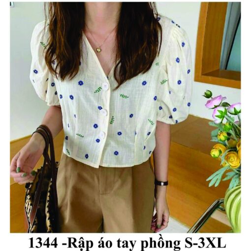 Rập giấy A0 áo kiểu nữ mã 1344 - Hình ảnh 4