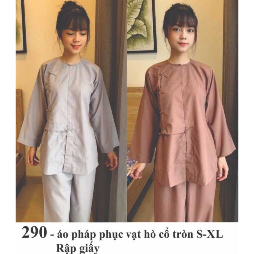 Rập giấy mã 290 - áo pháp phục vạt hò - Hình ảnh 2