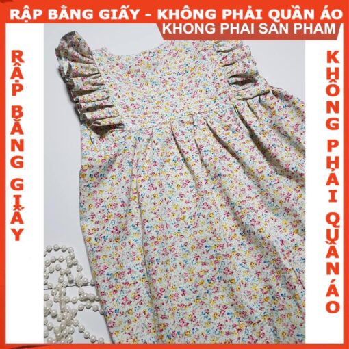 Rập giấy A0 mã R405 - jum cánh tiên cho bé - Hình ảnh 3
