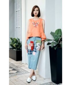 Alternative view of Rập giấy A0 mã 446 - áo croptop