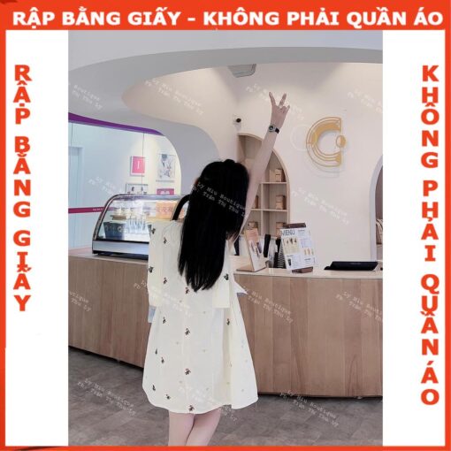 Rập giấy A0 mã 245 - đầm A xòe - Hình ảnh 3