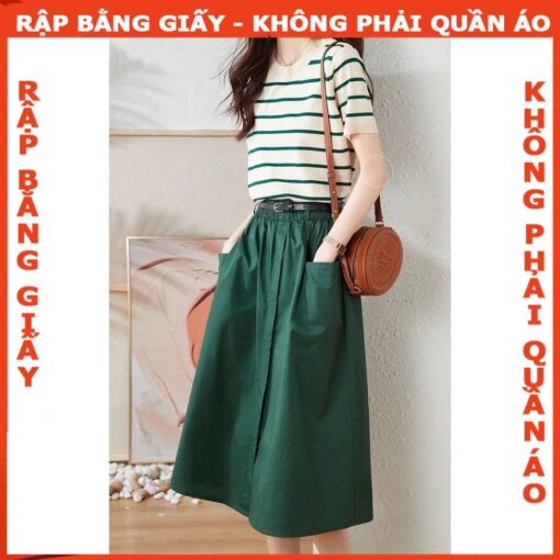Rập giấy A0 mã 378 - chân váy lưng thun