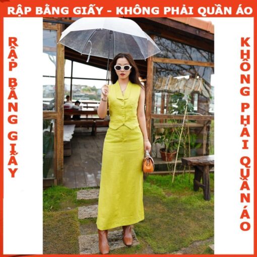Rập giấy mã 1739 - set váy áo