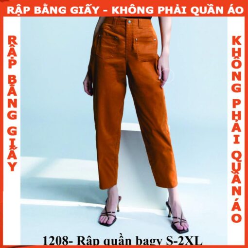 Rập quần bagy kaki mã 1208