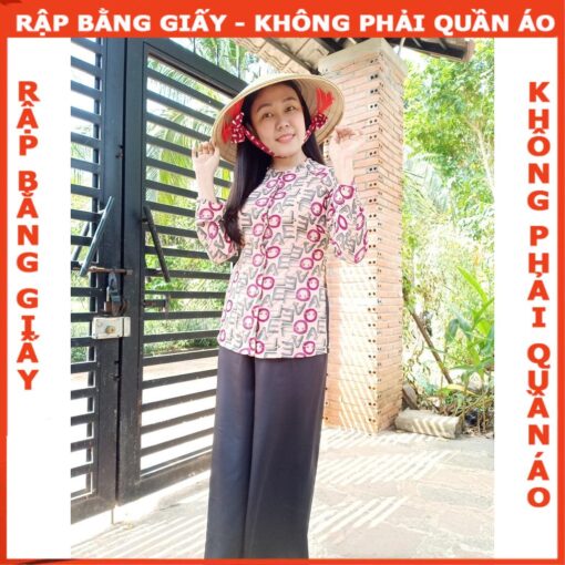 Rập giấy A0 bô bà ba cổ tròn mã AD35 - Hình ảnh 7