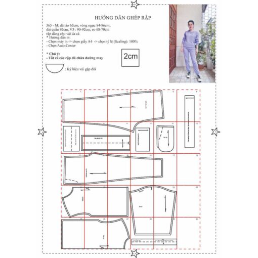 Rập giấy A0 bộ thu đông vai xệ mã 365 - Hình ảnh 5