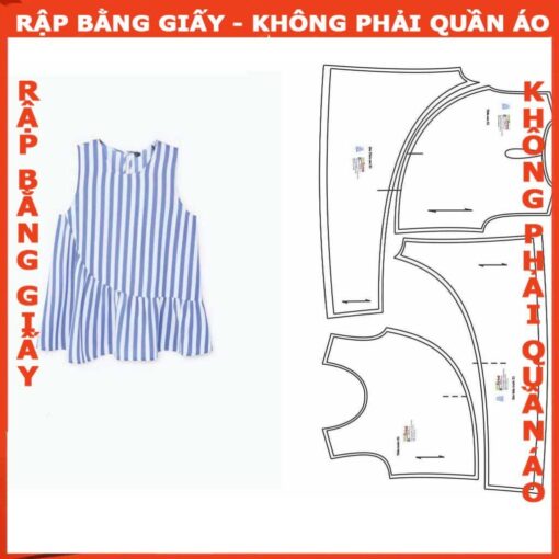Rập giấy A0 mã 505 - áo kiểu