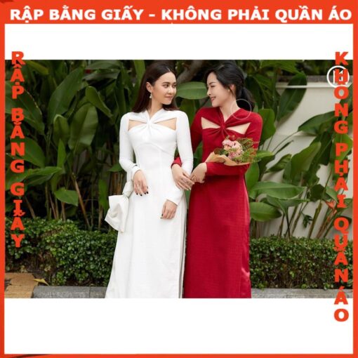 Rập giấy A0 may áo dài mã AD19 - Hình ảnh 2