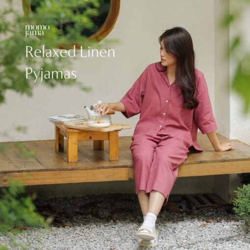 Rập giấy A0 mã 1706 - bộ piyama suông lửng - Hình ảnh 2