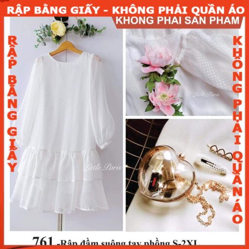 Rập  mã 761- Rập đầm suông tay phồng