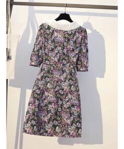 Alternative view of Rập giấy A0 mã 975 - đầm cổ sen